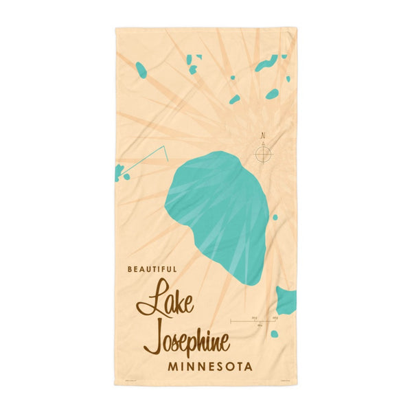 Lake Josephine Minnesota Beach Towel