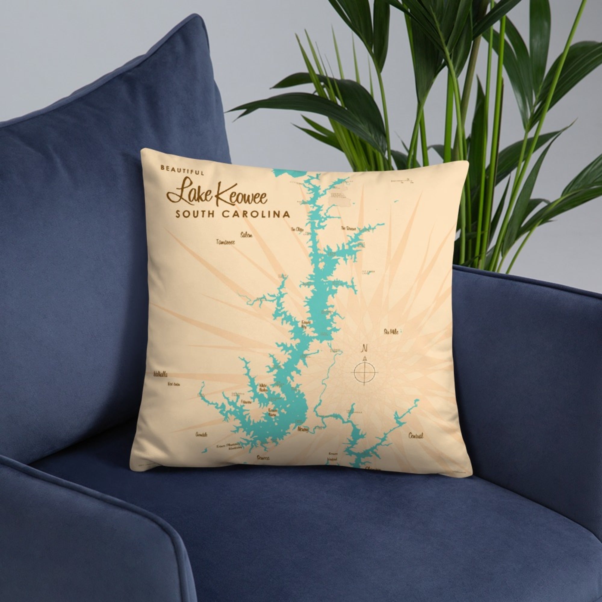 Lake Keowee South Carolina Pillow