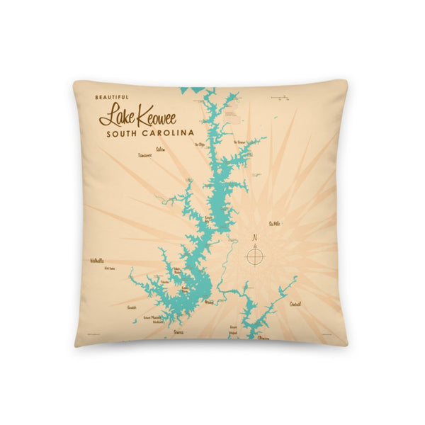 Lake Keowee South Carolina Pillow
