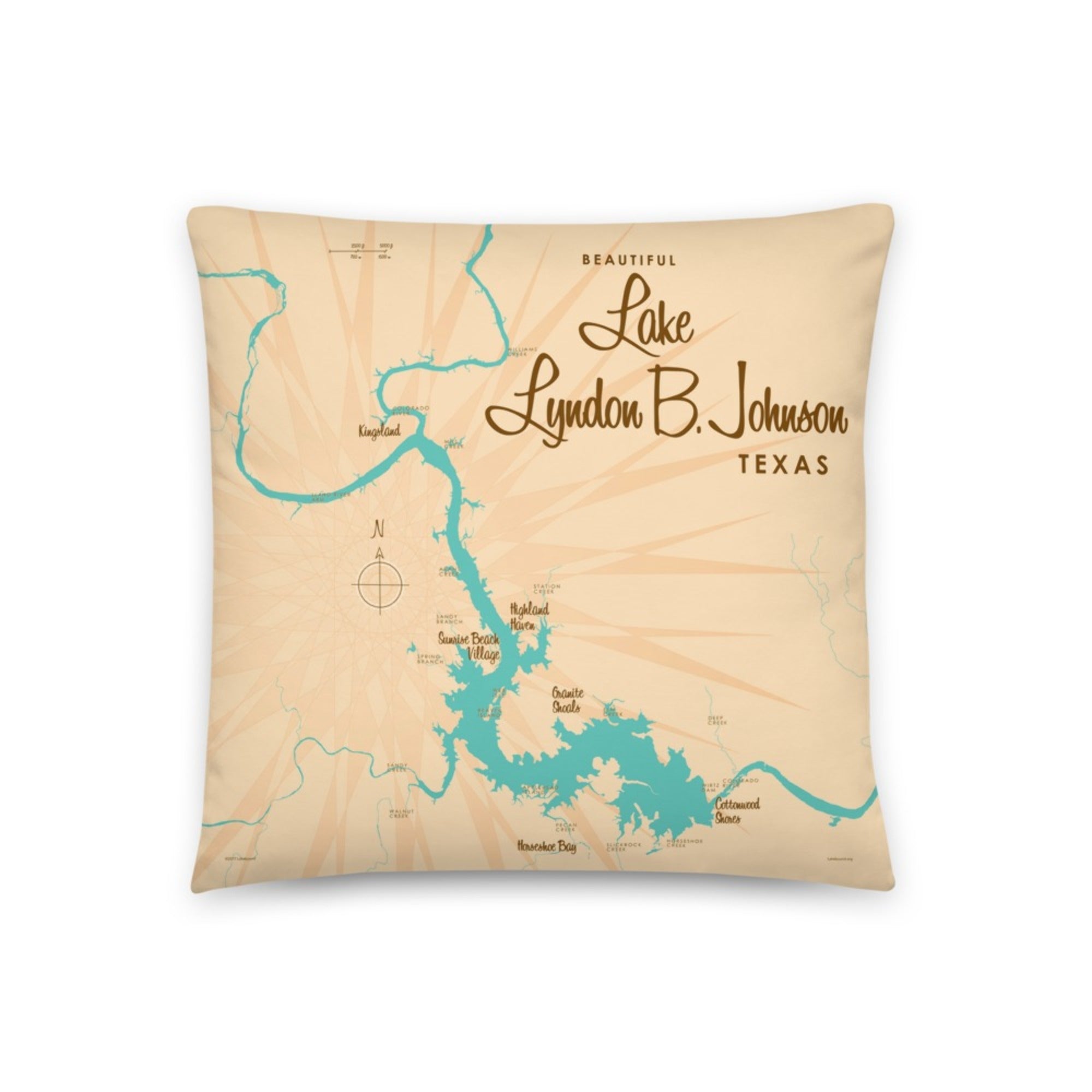 Lake LBJ Texas Pillow