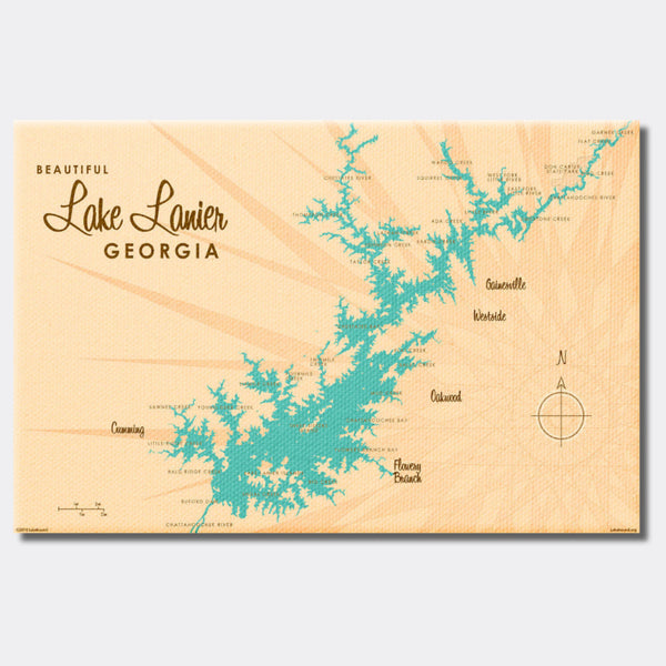 Lake Lanier Georgia, Canvas Print