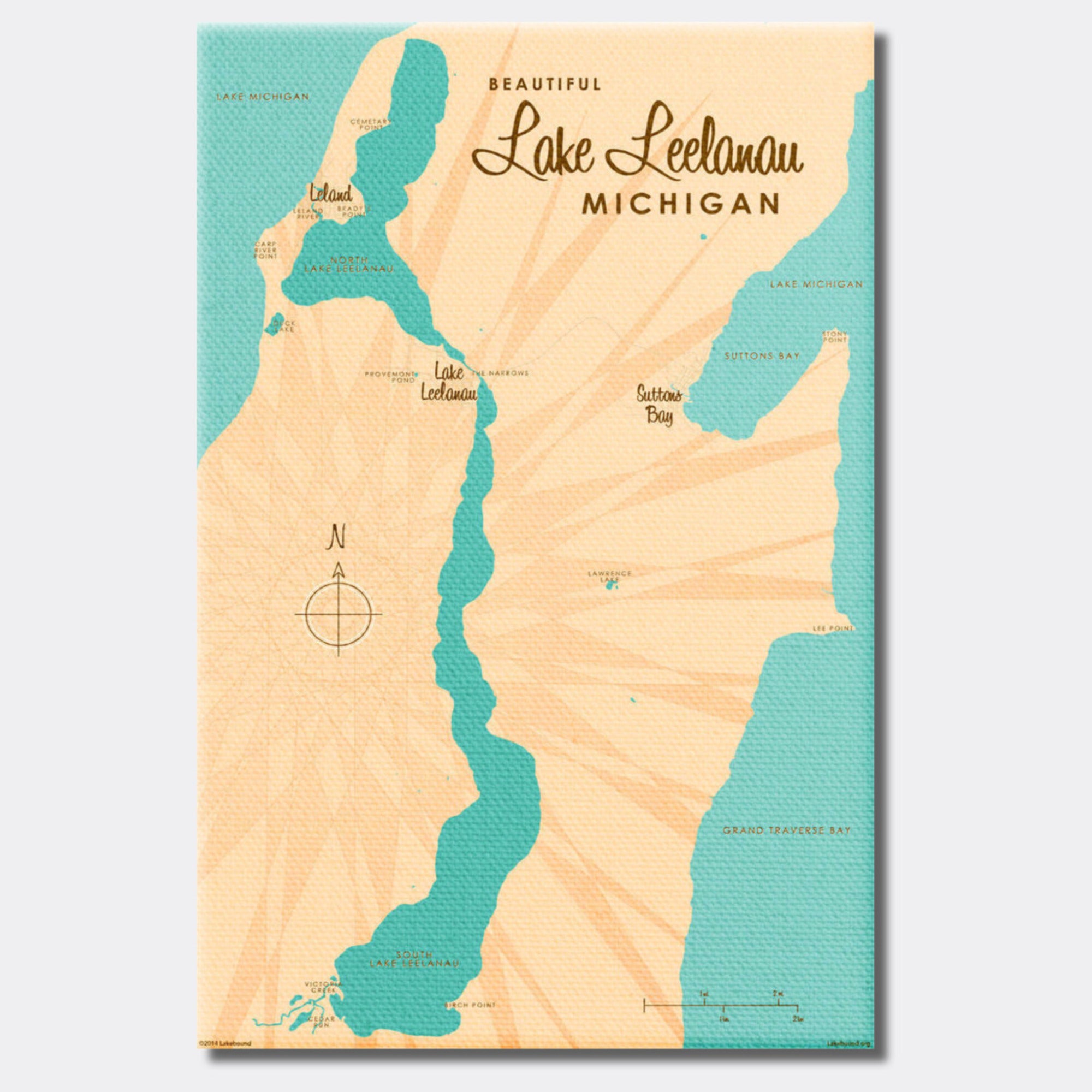 Lake Leelanau Michigan, Canvas Print
