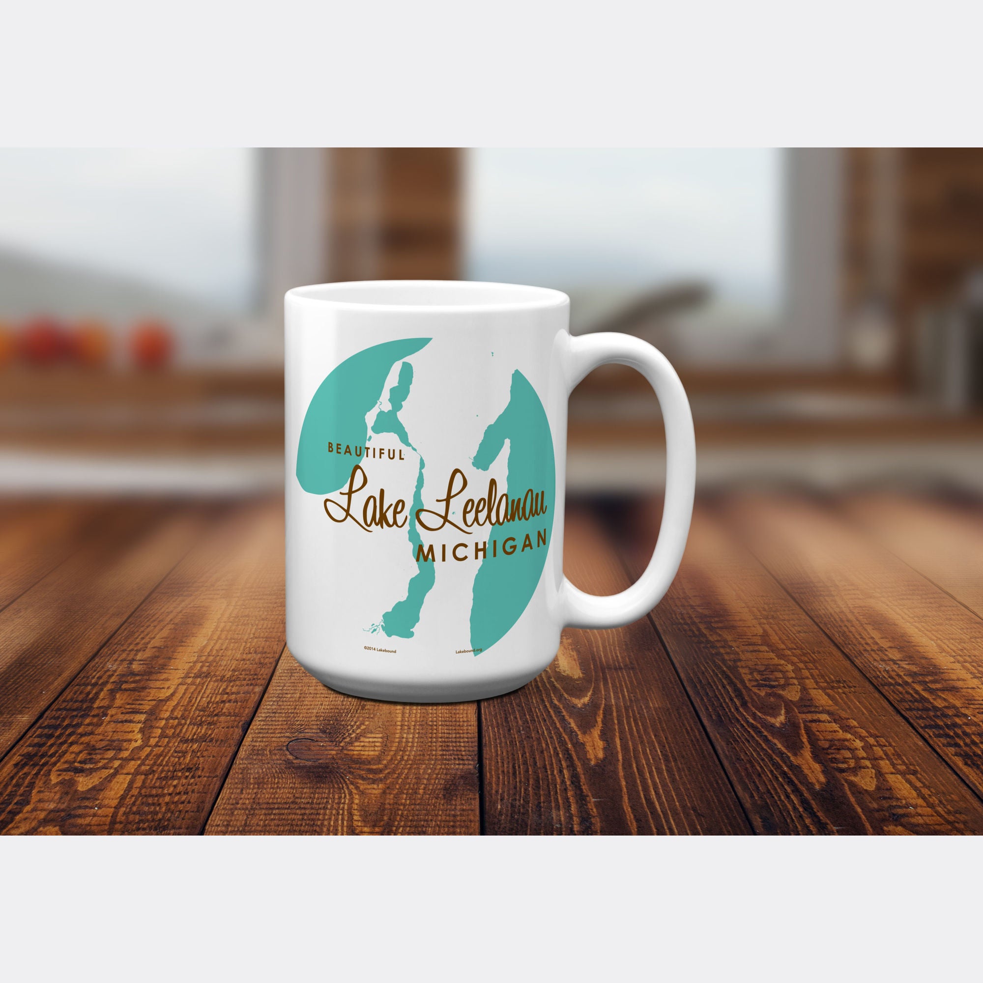 Lake Leelanau Michigan, 15oz Mug