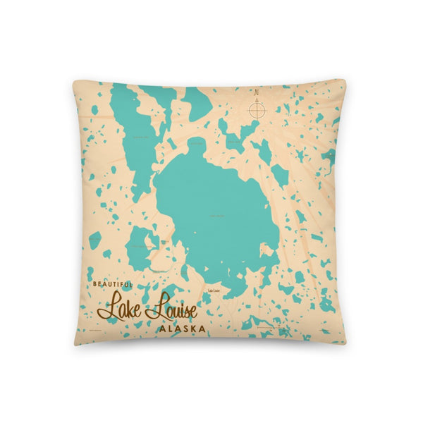 Lake Louise Alaska Pillow