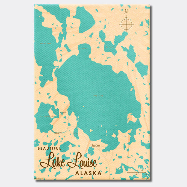 Lake Louise Alaska, Canvas Print