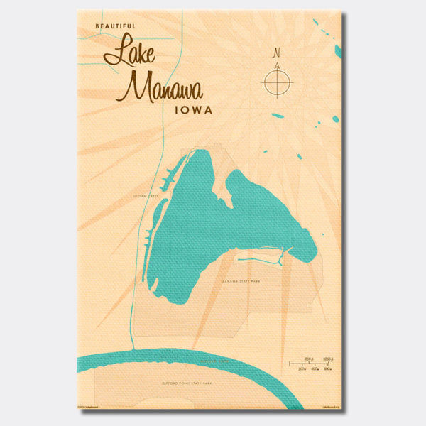 Lake Manawa Iowa, Canvas Print