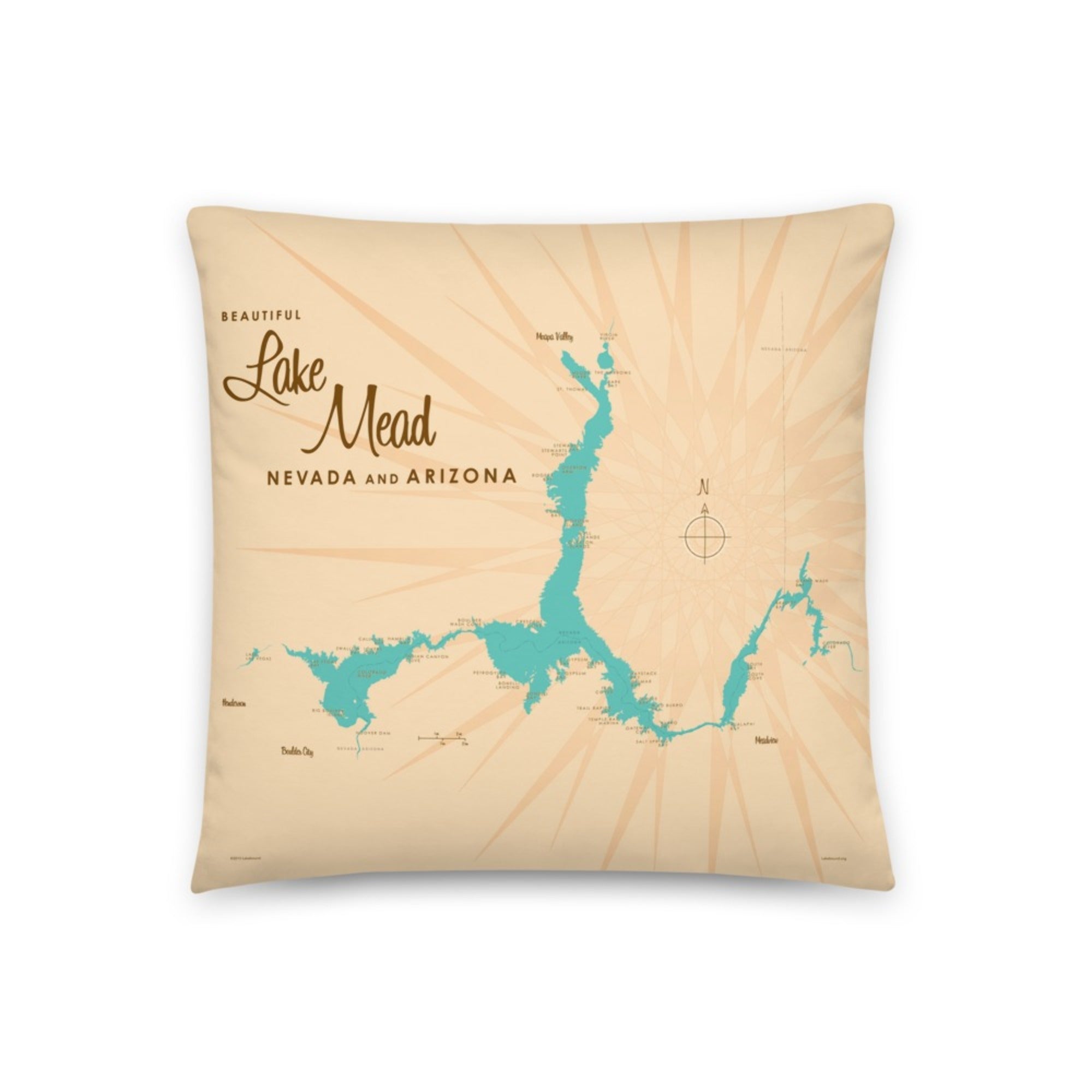 Lake Mead Arizona Nevada Pillow