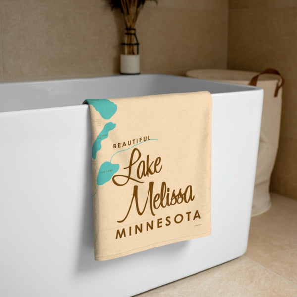 Lake Melissa Minnesota Beach Towel