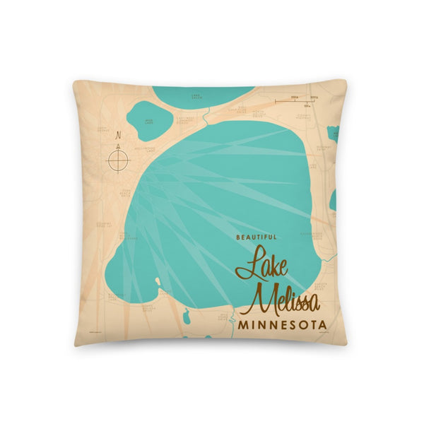 Lake Melissa Minnesota Pillow