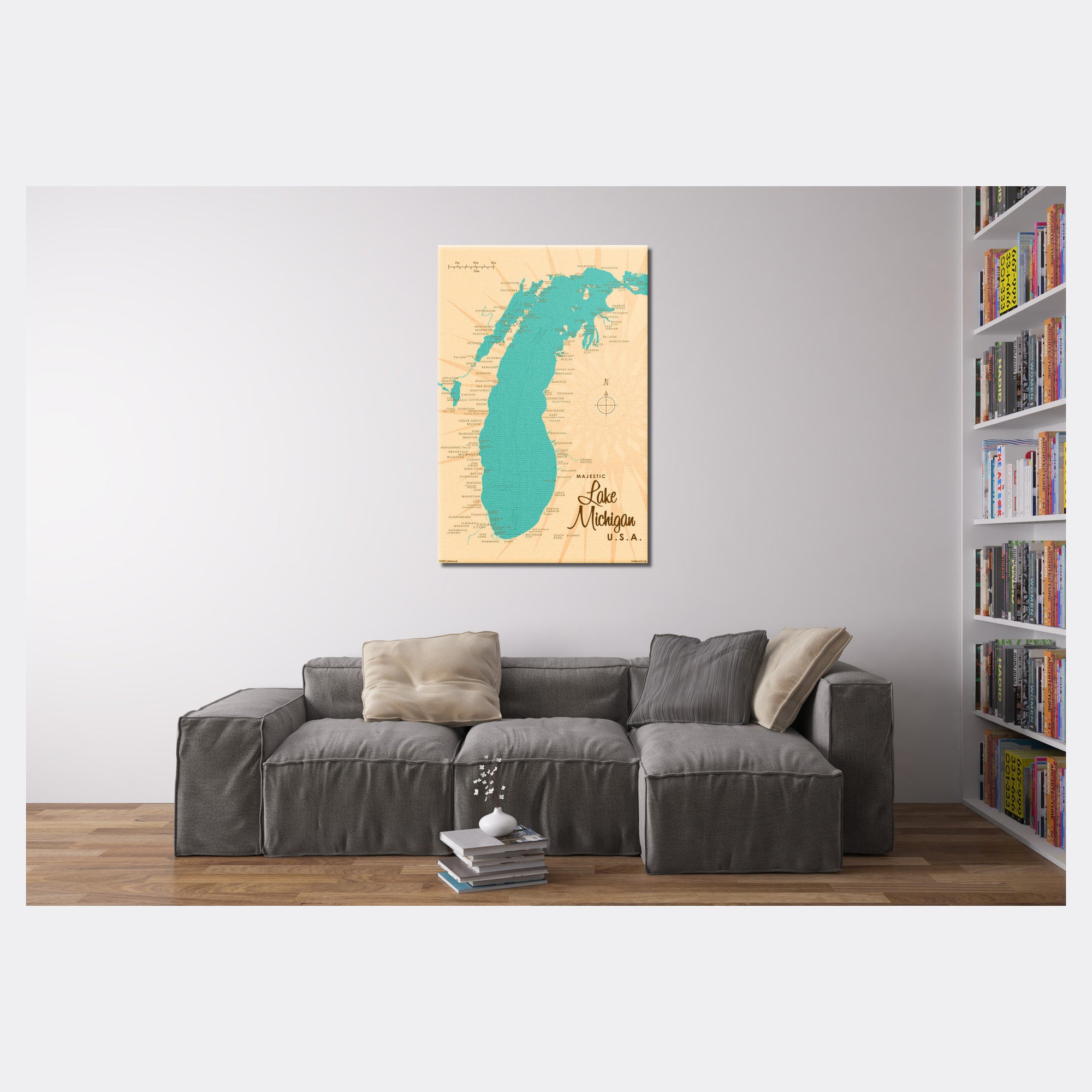 Lake Michigan USA, Canvas Print