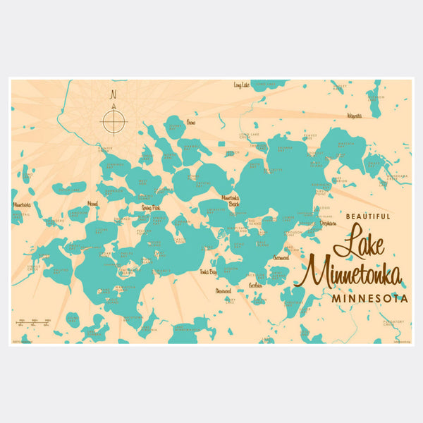 Lake Minnetonka Minnesota, Paper Print