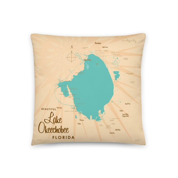 Lake Okeechobee Florida Pillow