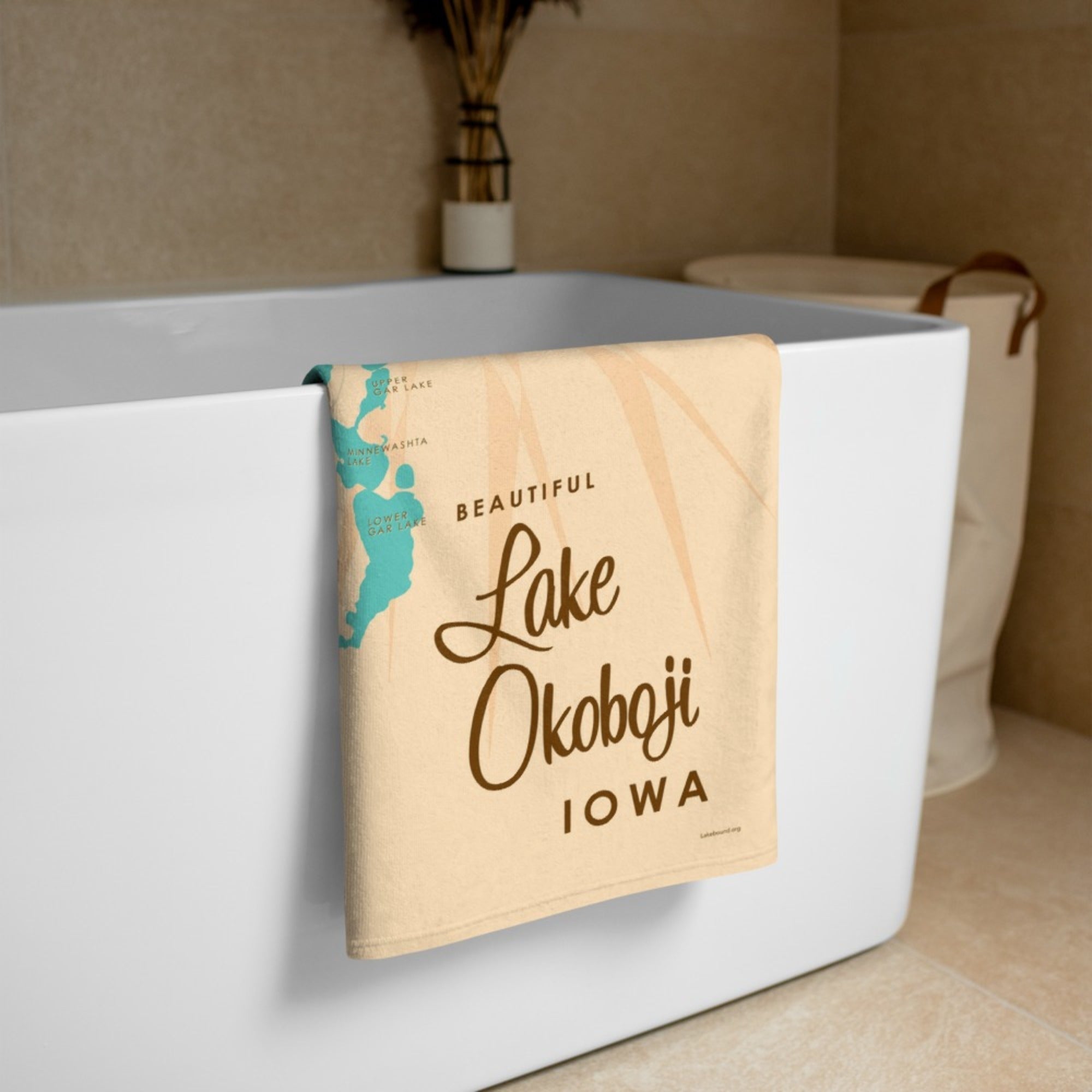 Lake Okoboji Iowa Beach Towel