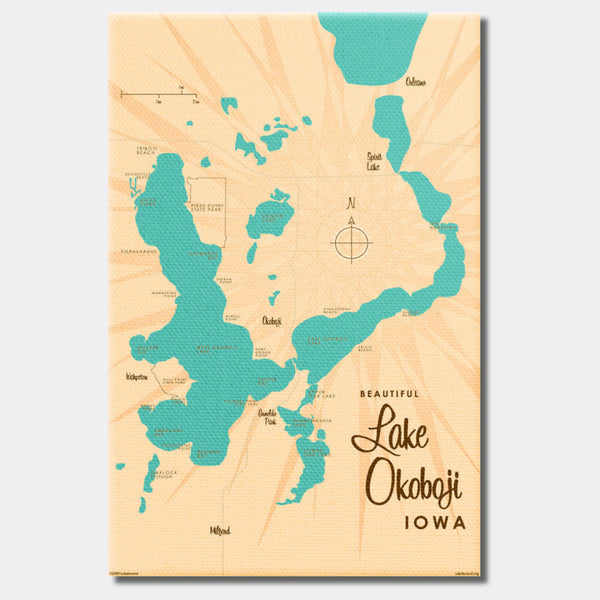 Lake Okoboji Iowa, Canvas Print