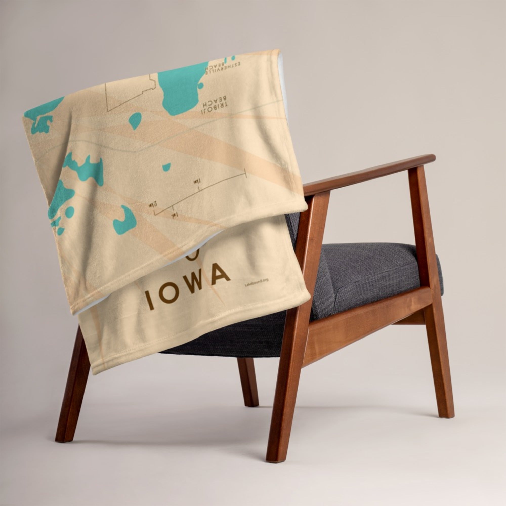 Lake Okoboji Iowa Throw Blanket