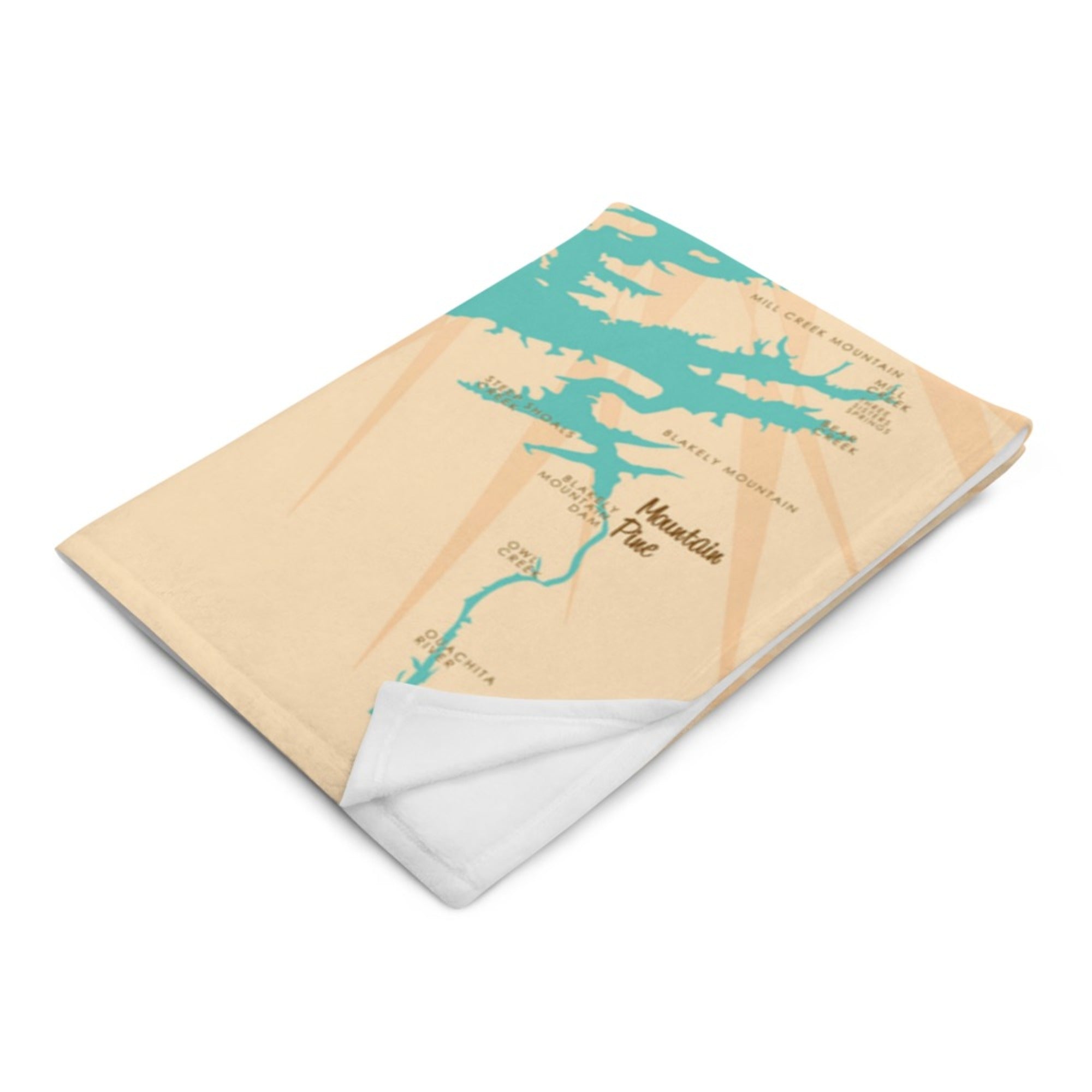 Lake Ouachita Arkansas Throw Blanket