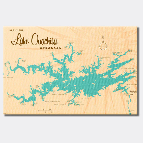Lake Ouachita Arkansas, Canvas Print