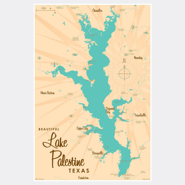 Lake Palestine Texas, Paper Print