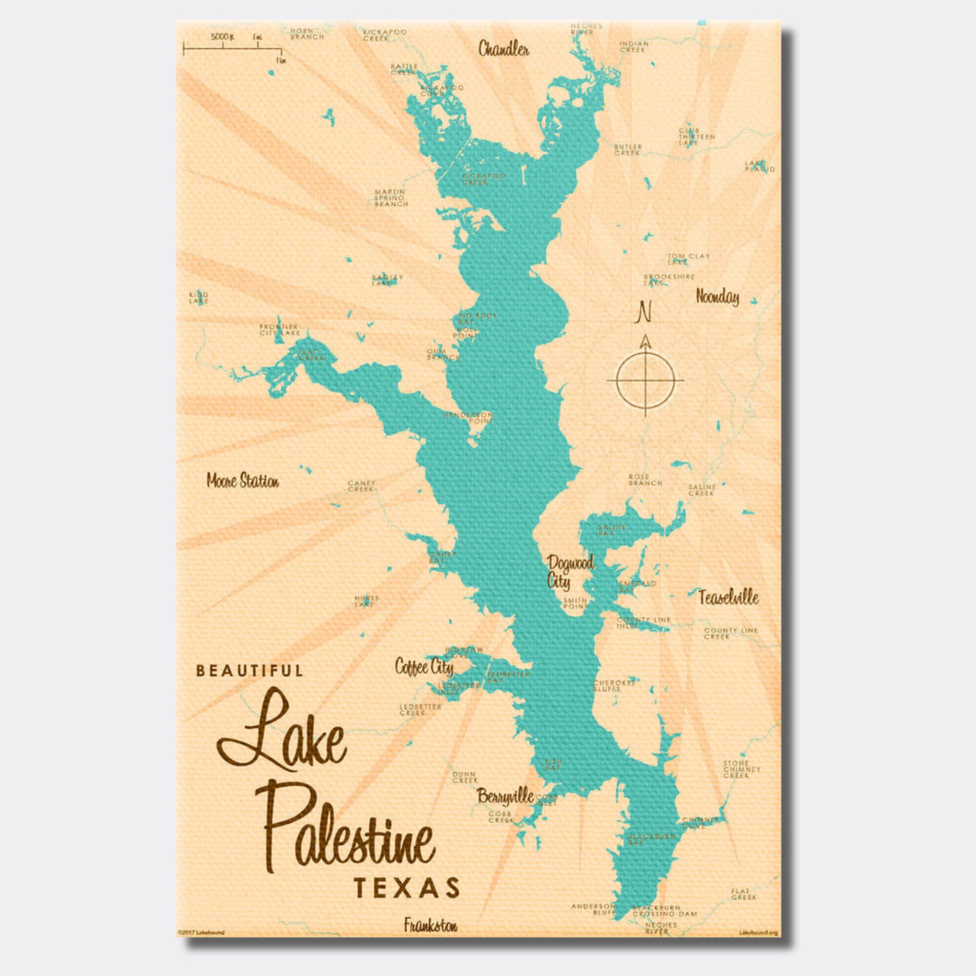 Lake Palestine Texas, Canvas Print