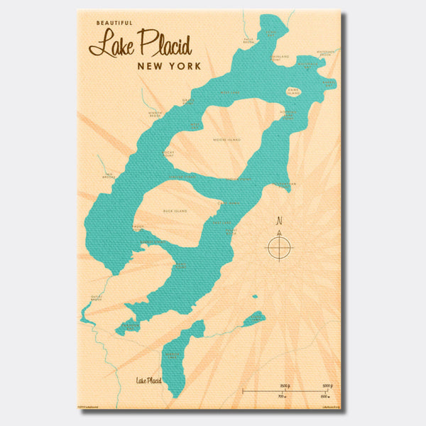 Lake Placid New York, Canvas Print