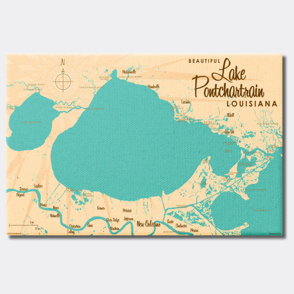 Lake Pontchartrain Louisiana, Canvas Print