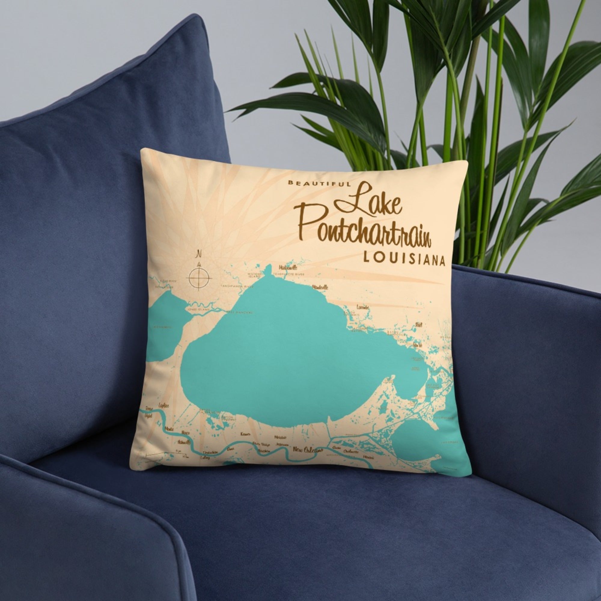 Lake Pontchartrain Louisiana Pillow