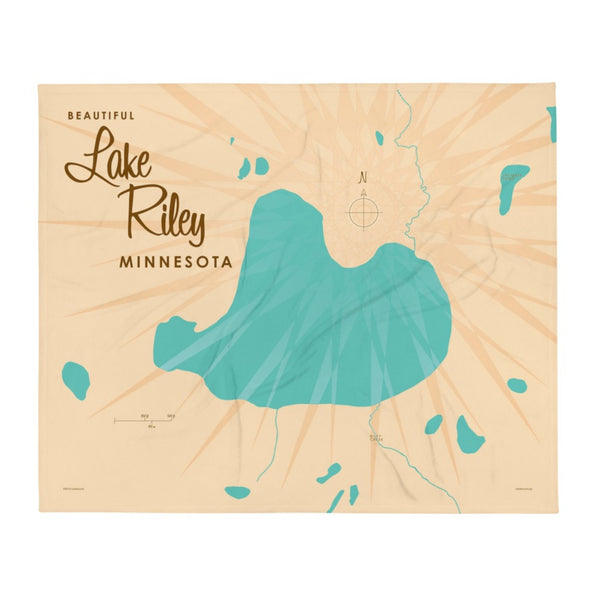 Lake Riley Minnesota Throw Blanket