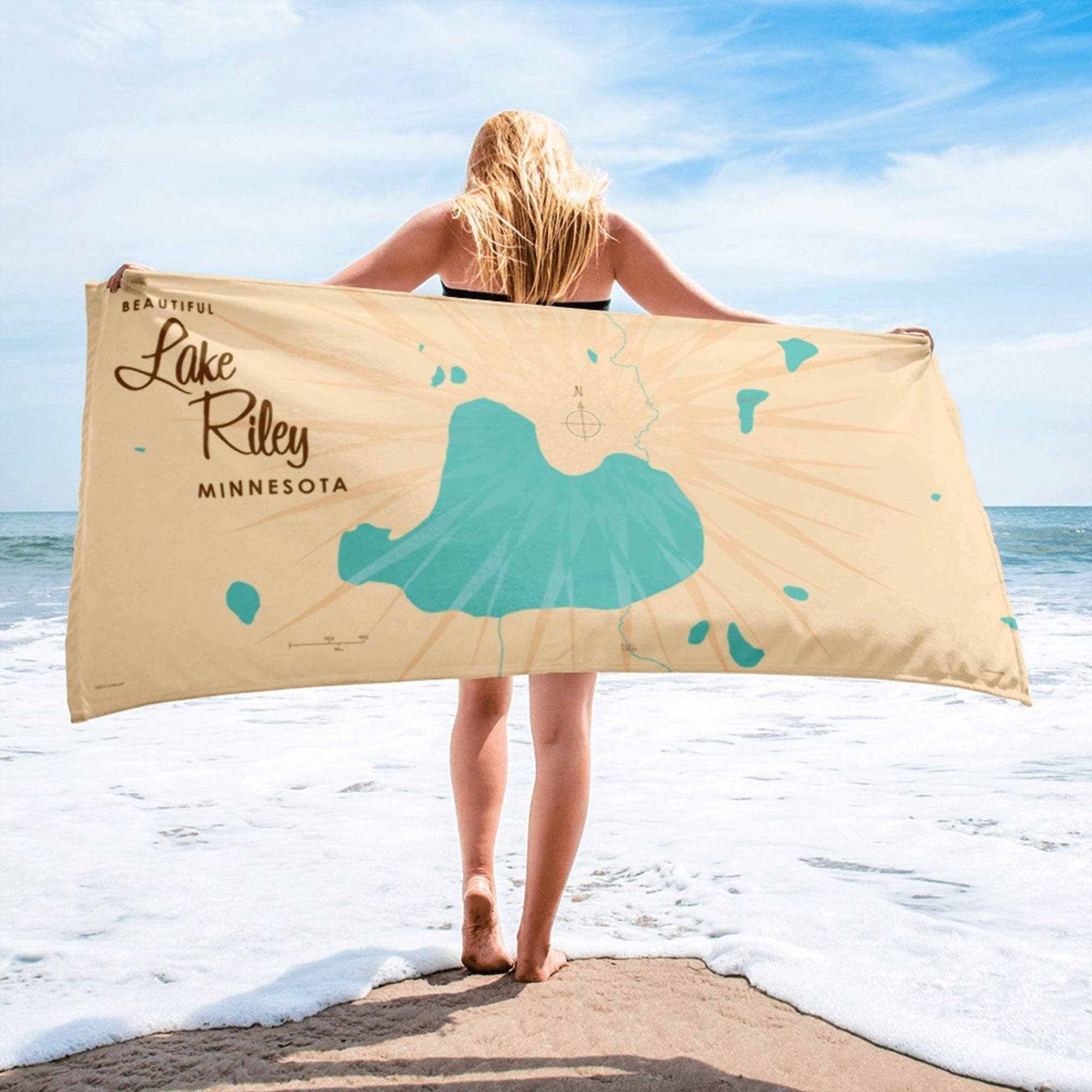 Lake Riley Minnesota Beach Towel