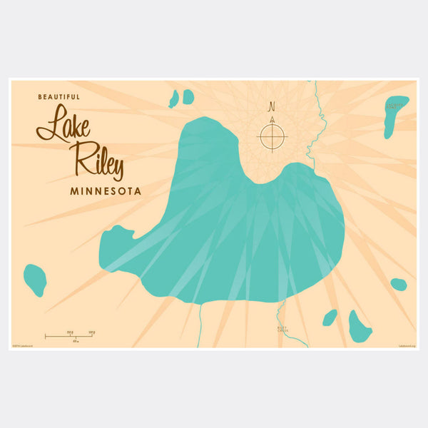 Lake Riley Minnesota, Paper Print