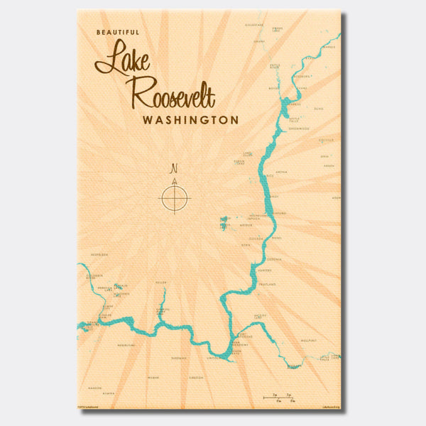 Lake Roosevelt Washington, Canvas Print