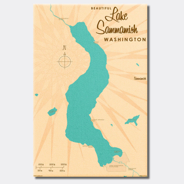 Lake Sammamish Washington, Canvas Print