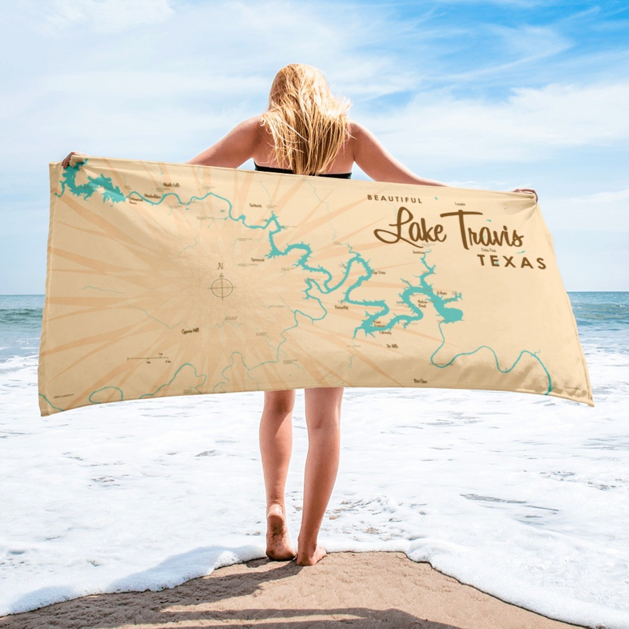 Lake Travis Texas Beach Towel