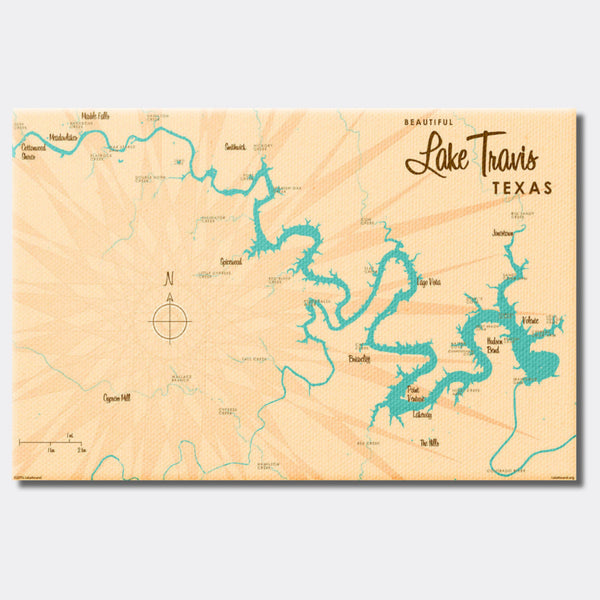 Lake Travis Texas, Canvas Print