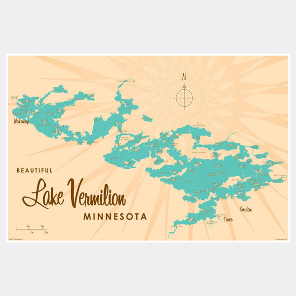 Lake Vermilion Minnesota, Paper Print