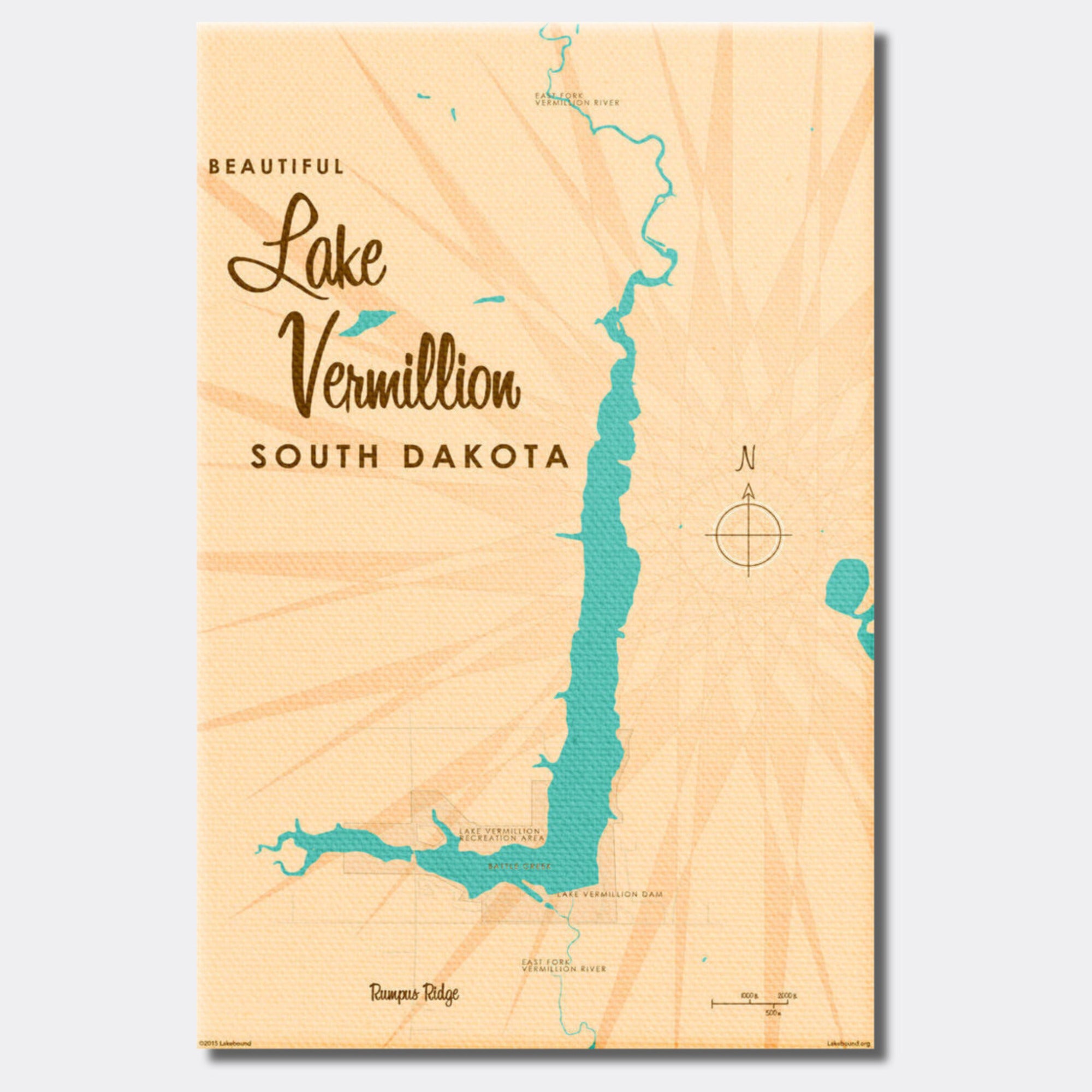 Lake Vermillion South Dakota, Canvas Print