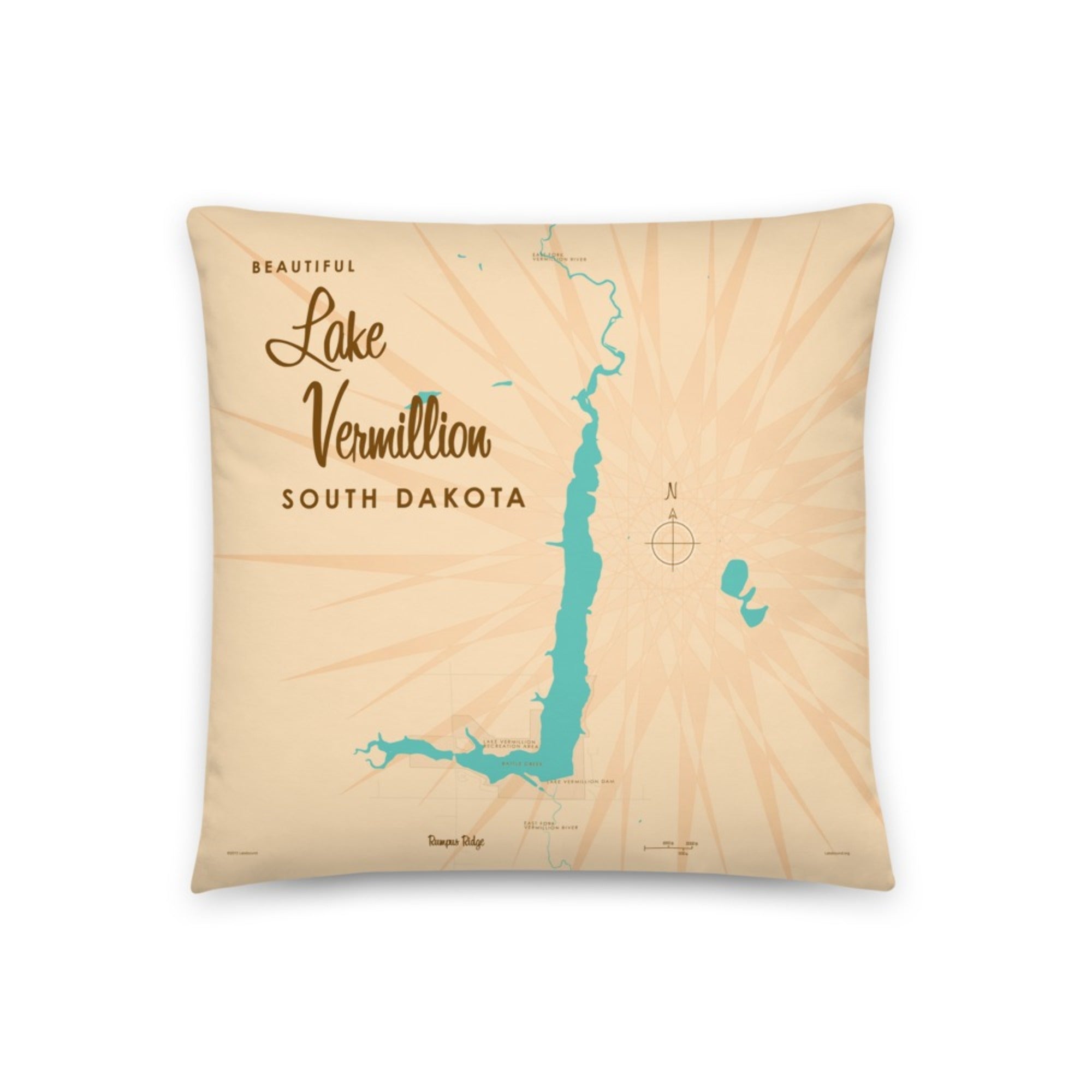 Lake Vermillion South Dakota Pillow