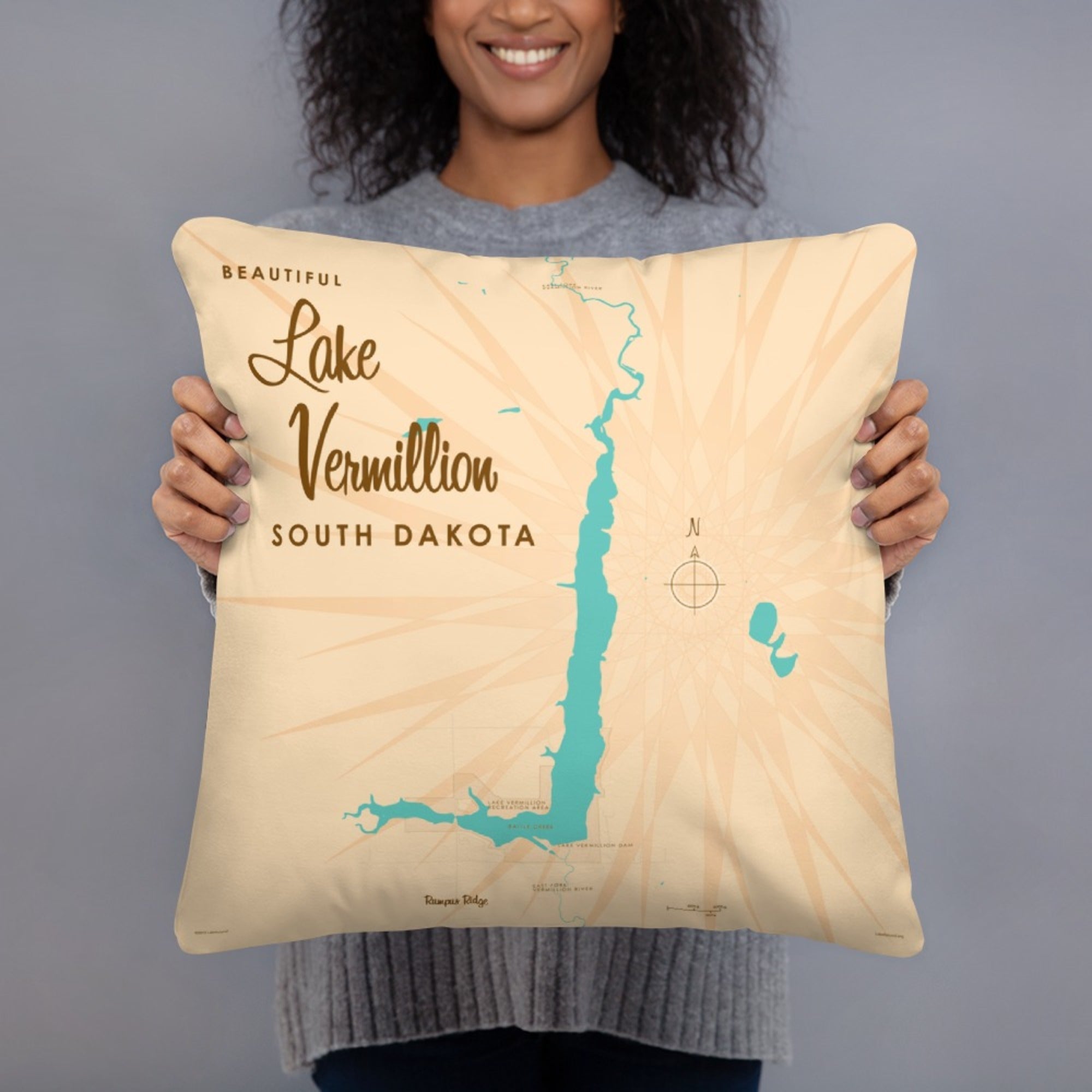 Lake Vermillion South Dakota Pillow