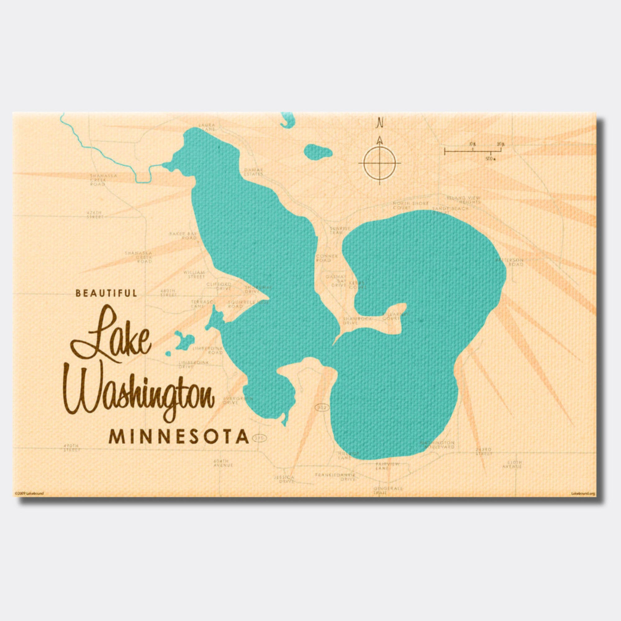 Lake Washington Minnesota, Canvas Print