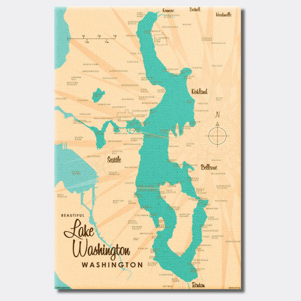 Lake Washington Washington, Canvas Print