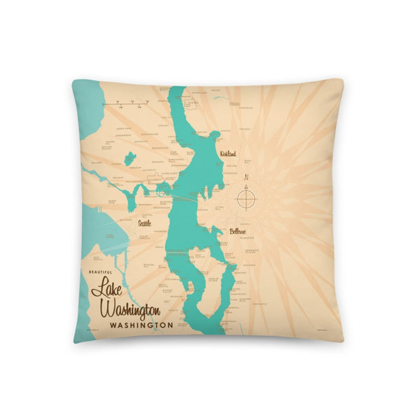 Lake Washington Washington Pillow