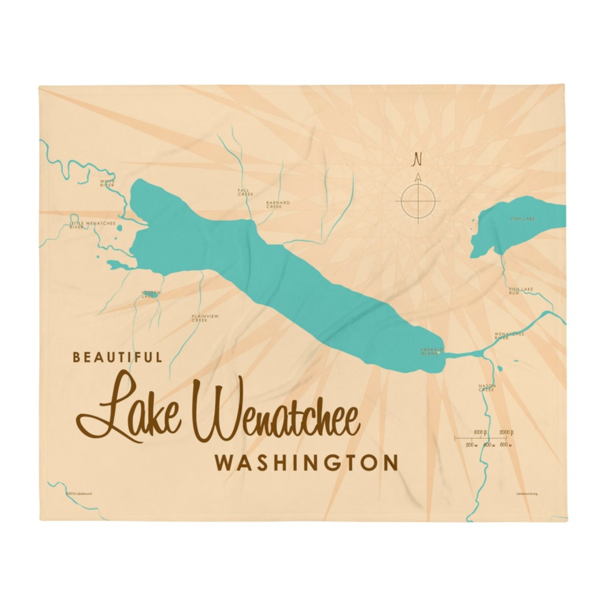 Lake Wenatchee Washington Throw Blanket