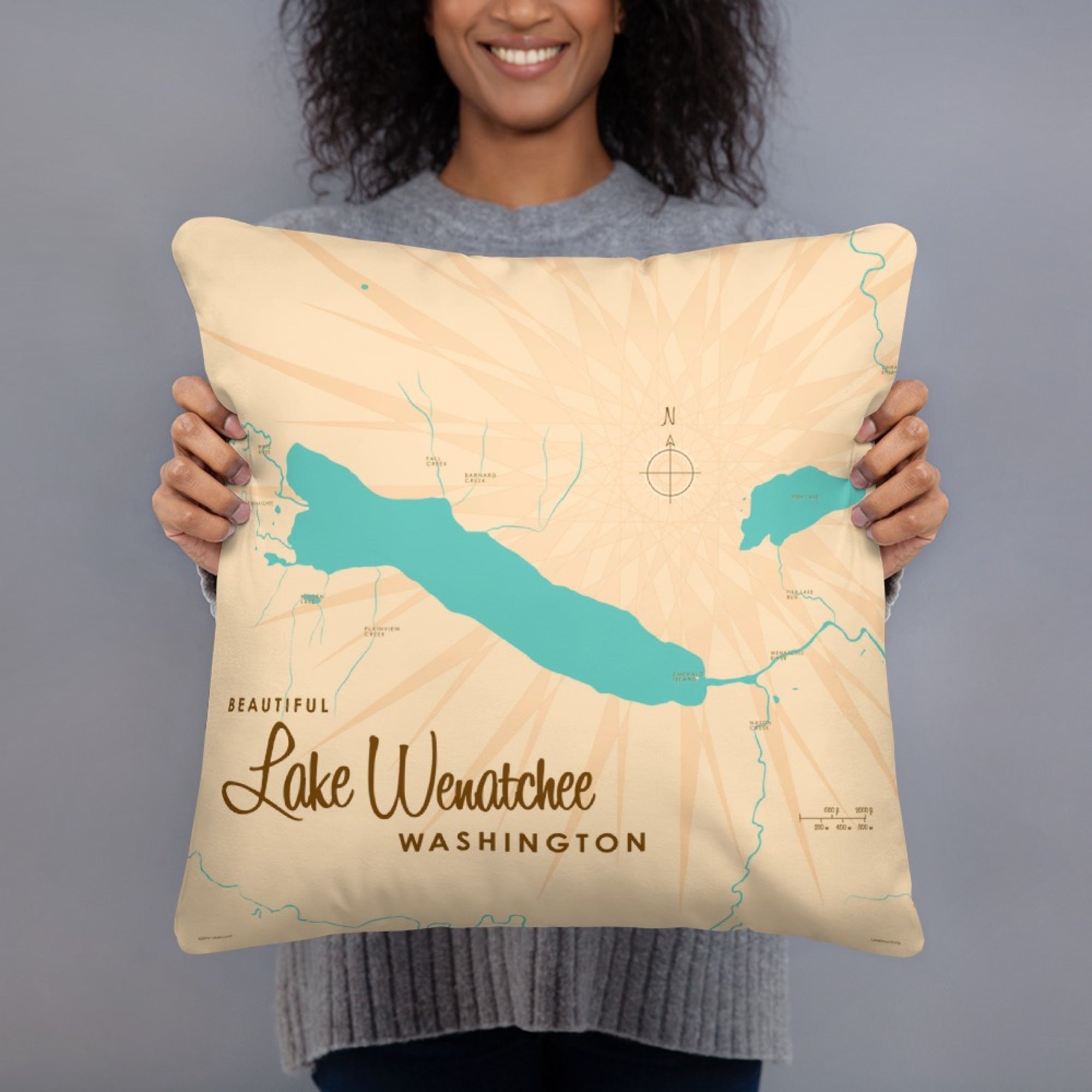 Lake Wenatchee Washington Pillow