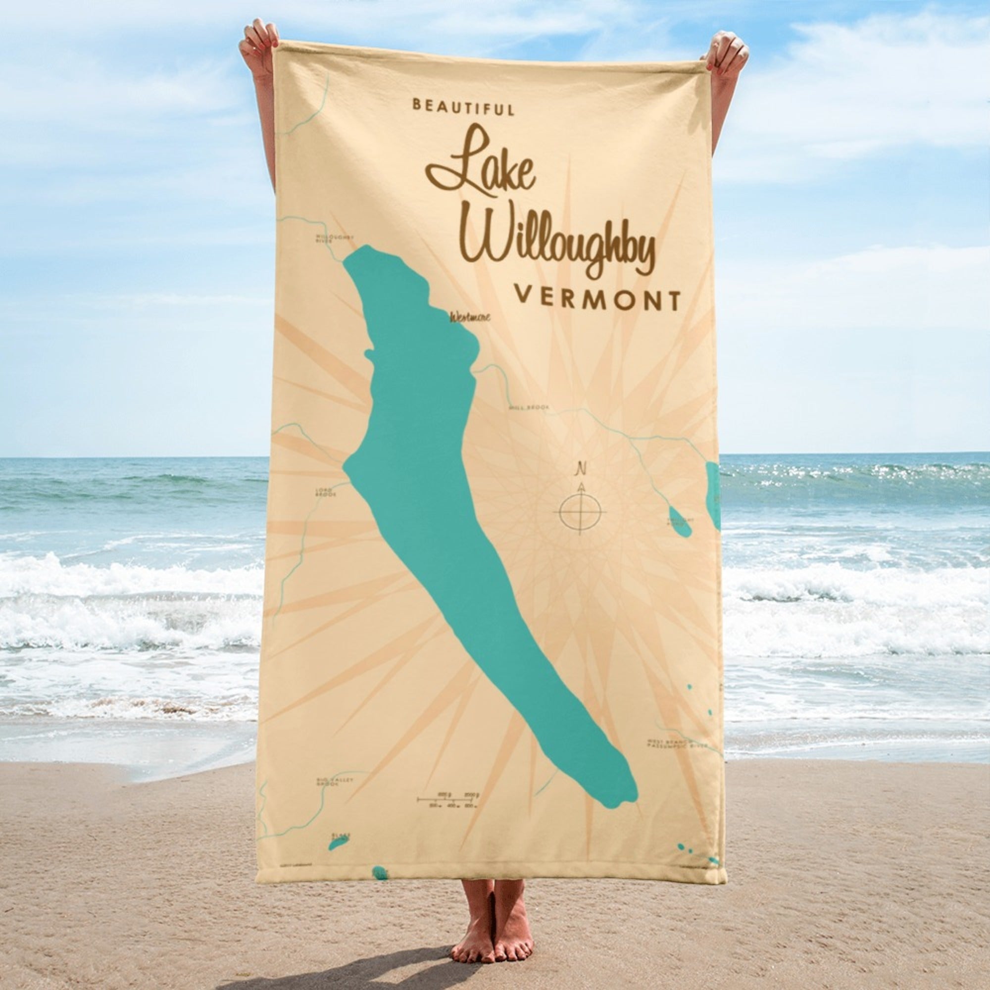 Lake Willoughby Vermont Beach Towel