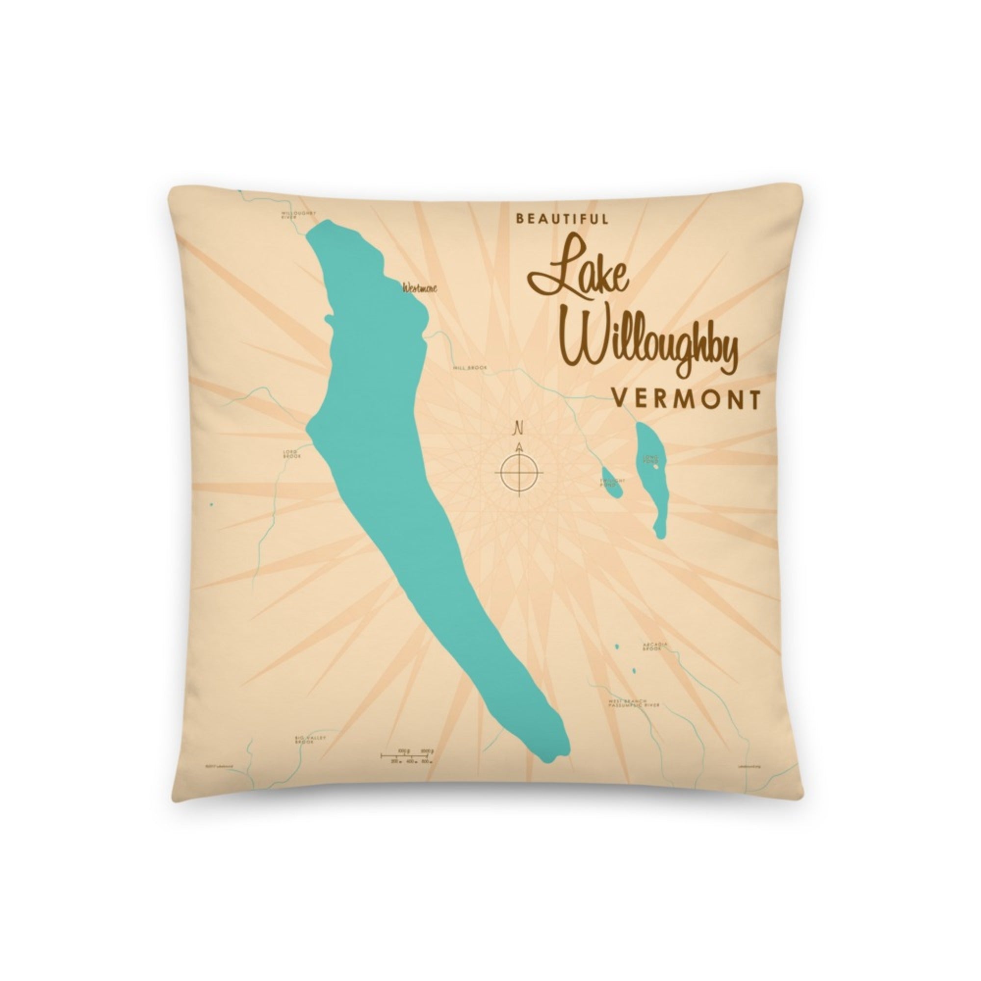 Lake Willoughby Vermont Pillow