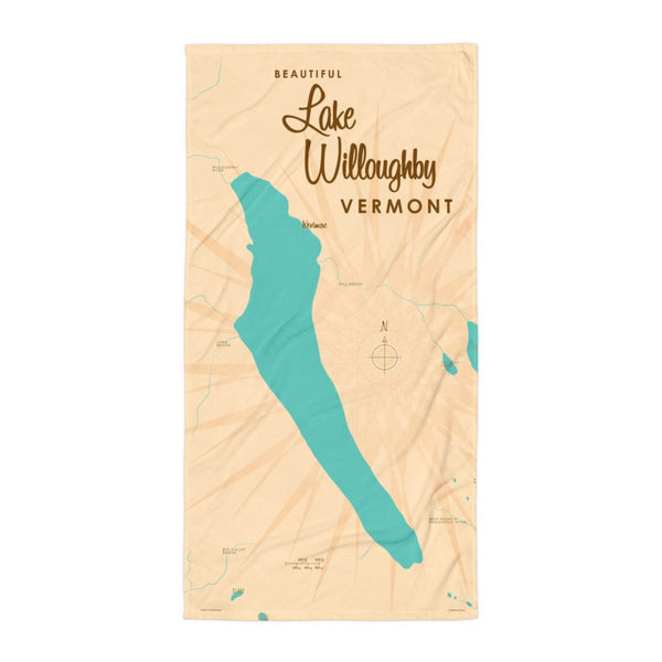 Lake Willoughby Vermont Beach Towel