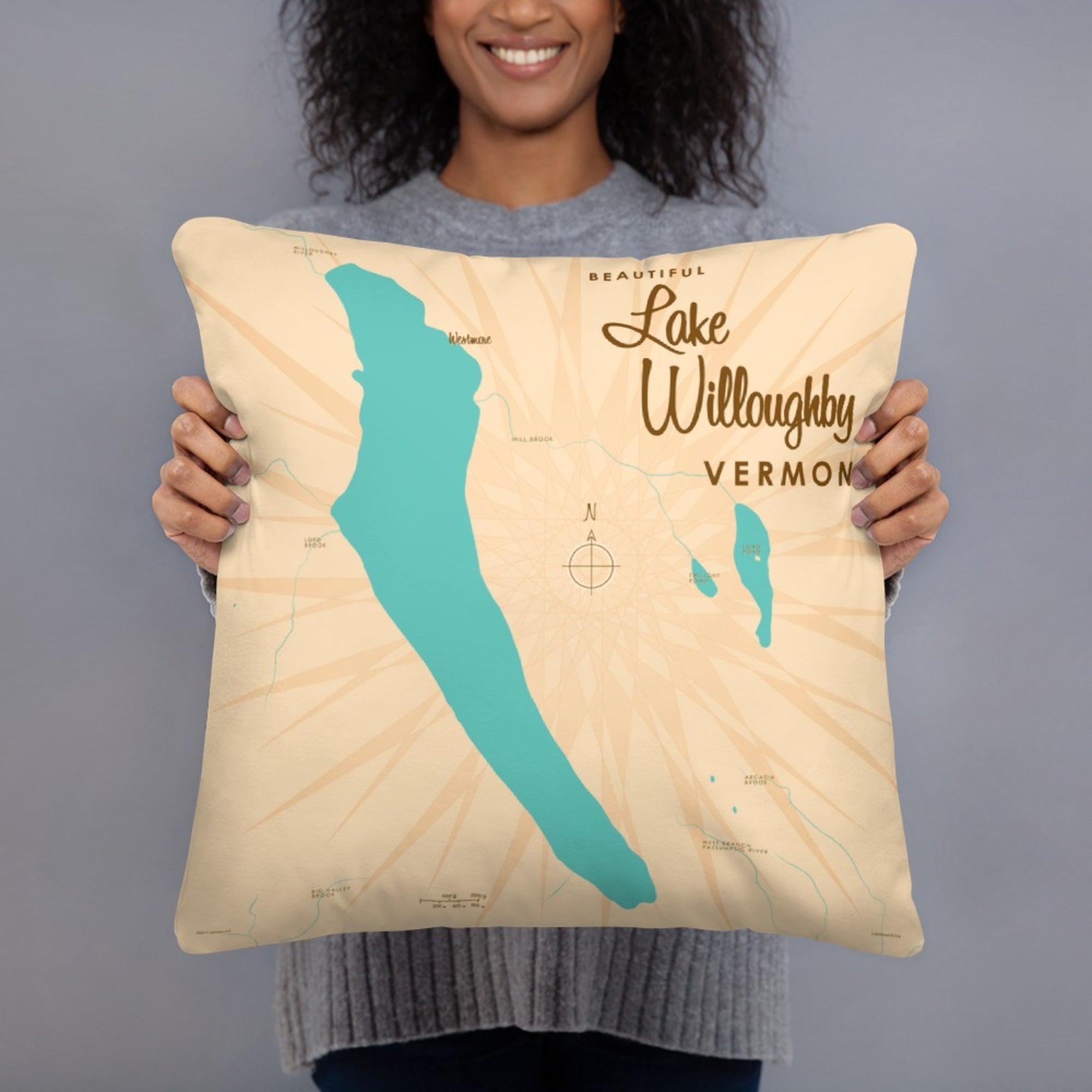 Lake Willoughby Vermont Pillow