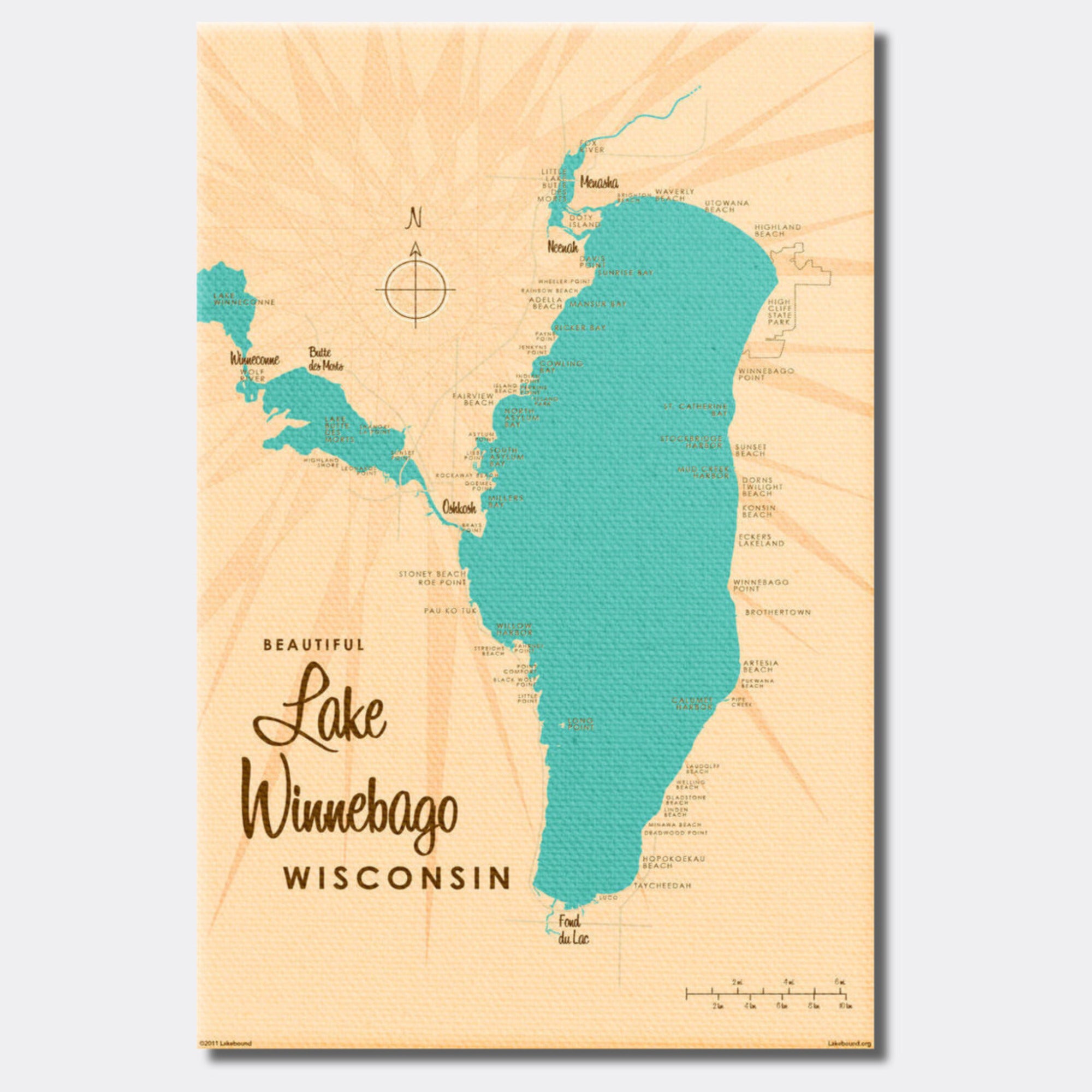 Lake Winnebago Wisconsin, Canvas Print