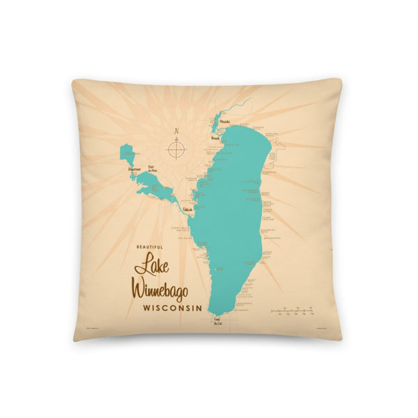 Lake Winnebago Wisconsin Pillow