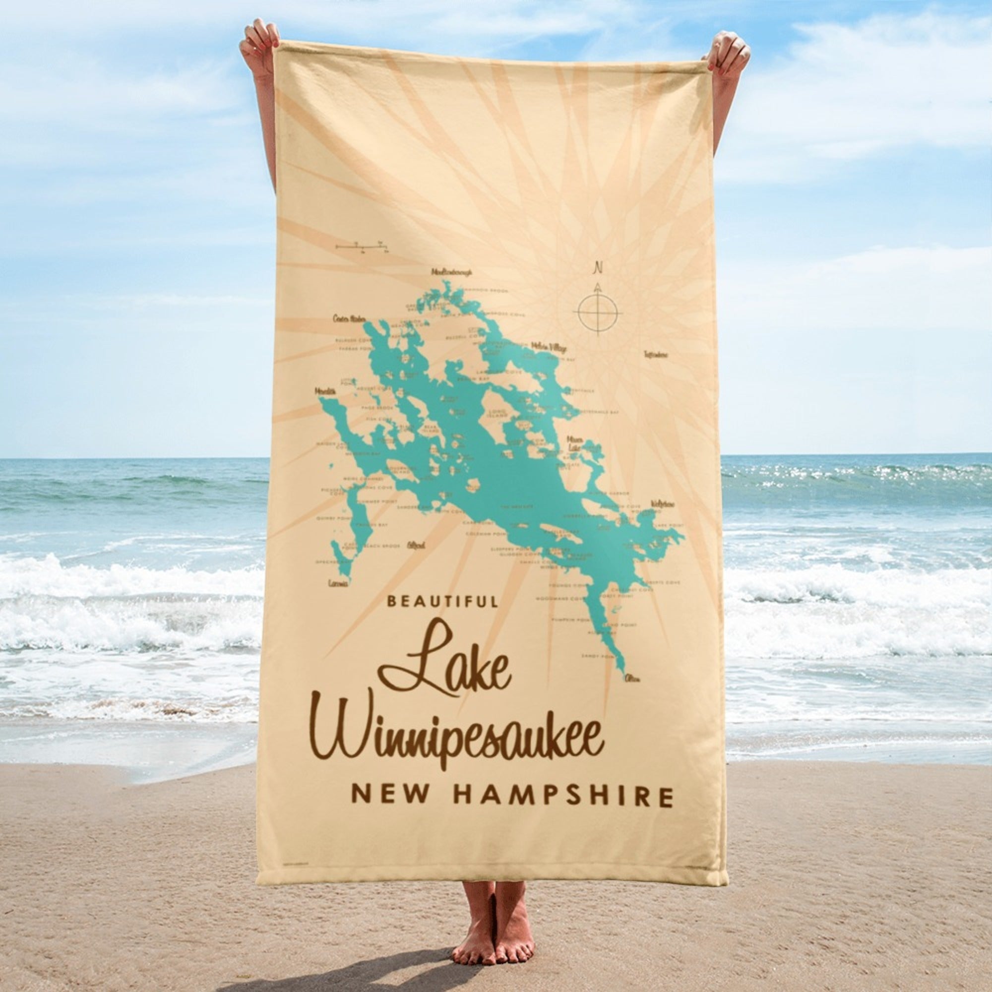 Lake Winnipesaukee New Hampshire Beach Towel