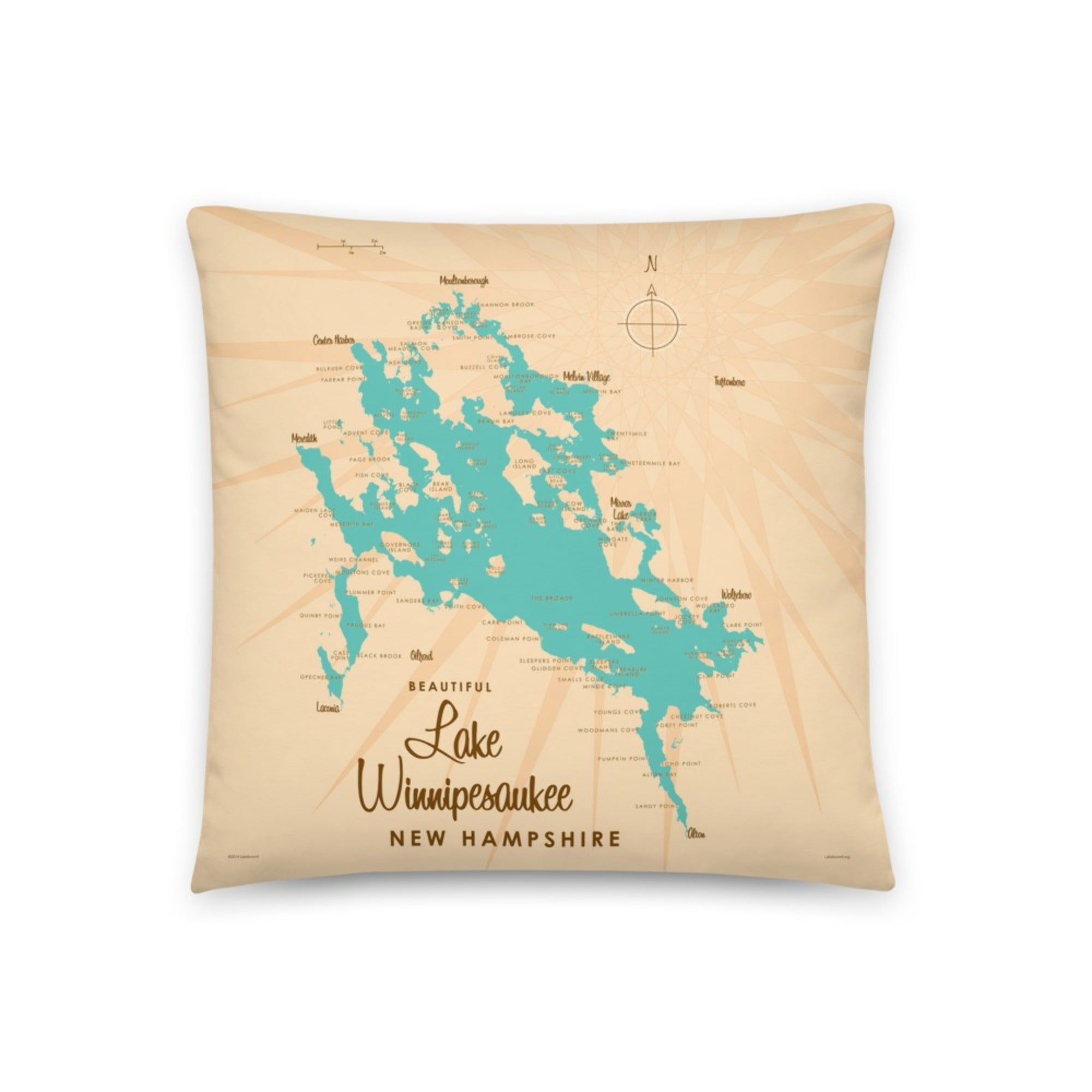 Lake Winnipesaukee New Hampshire Pillow